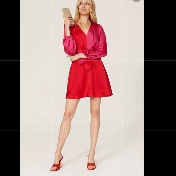 Millly Stella Satin Dress Size 2 - Picture 2 of 16